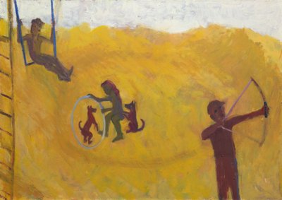 Aile Portresi, 2020 (tuval üzerine yağlıboya) by Megan Williamson