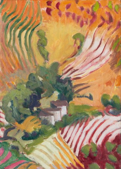İtalyan Çiftlik Evleri ve Tarlaları, Umbria by Megan Williamson