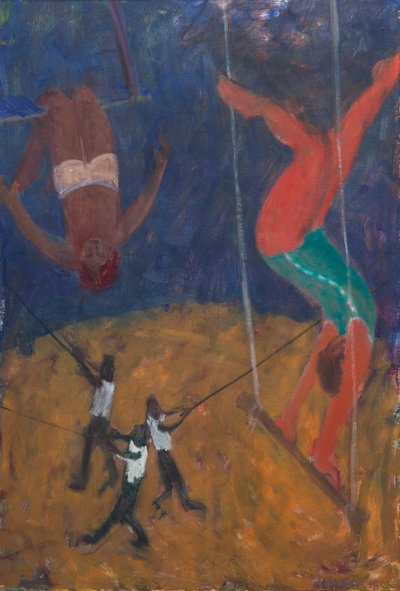 Trapez Sanatçıları, 2018 (tuval üzerine yağlıboya) by Megan Williamson