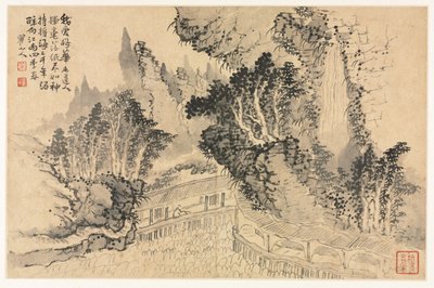 Eski Ustalardan Sonra Çeşitli Tarzlarda Manzaralar by Mei Qing