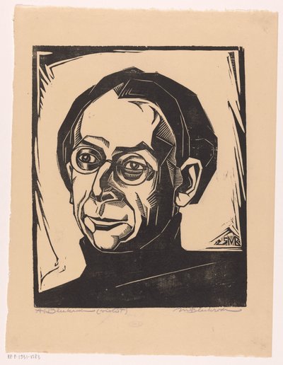 Abraham Bleekrode'un Portresi by Meijer Bleekrode (signed by artist)