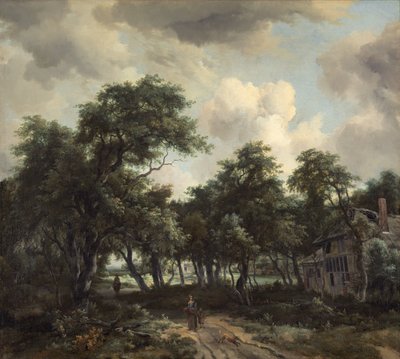 Ağaçların Arasında Kulübe by Meindert Hobbema