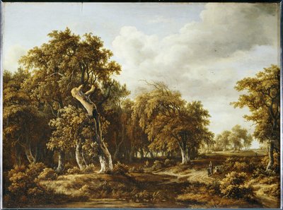 Meşe ormanı ... by Meindert Hobbema