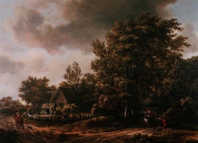 Manzara by Meindert Hobbema