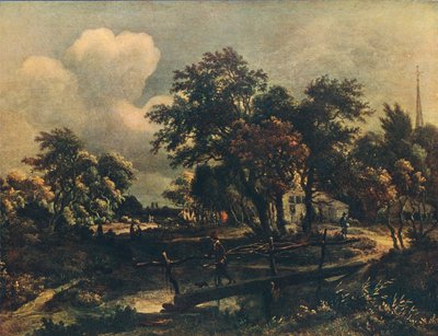 Rustik Köprü, c17. yüzyıl, 1909 by Meindert Hobbema