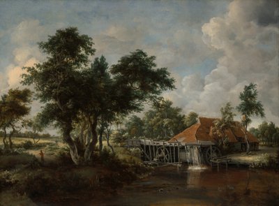 Büyük Kırmızı Çatılı Su Değirmeni, 166265. by Meindert Hobbema