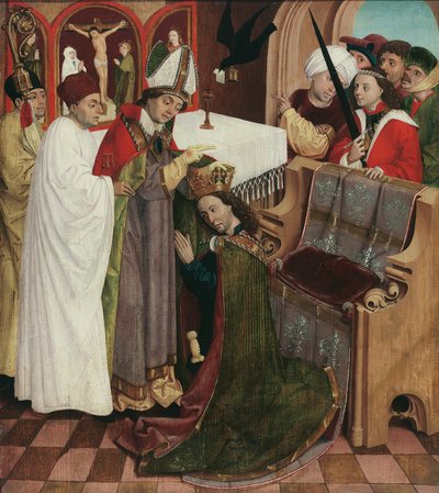 Aziz taç giyme töreni Oswald by Meister der Oswaldlegende