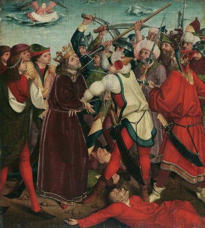 Şehitlik St. savaşta Oswald by Meister der Oswaldlegende