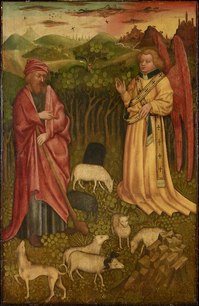 Meleğin Joachim'e mesajı by Meister des Albrechtsaltars
