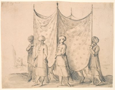 At sırtında bir Türk gelini by Melchior Lorck