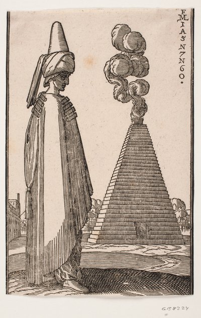 pelerinli adam by Melchior Lorck
