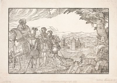 Kralın oğulları, ölen babalarının cesedinin ardından hedeflere ateş açtı by Melchior Lorck