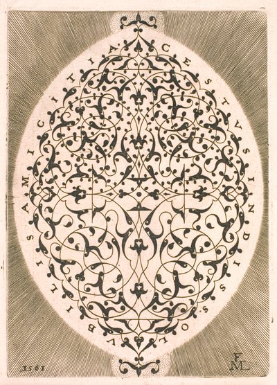 oval arabesk by Melchior Lorck