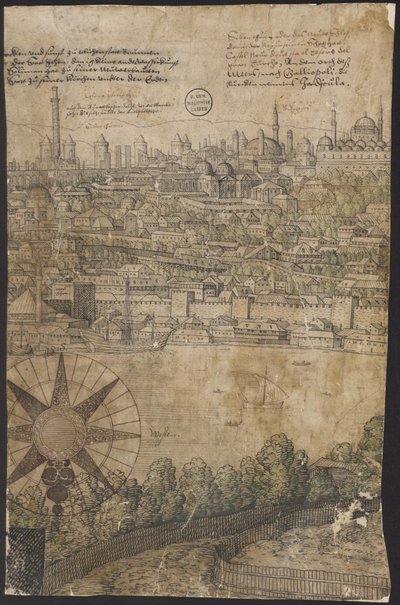 Prospect of Constantinople, Sayfa 12, Melchior Lorck, 1559 by Melchior Lorck