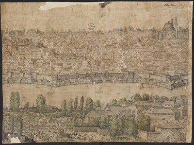 Prospect of Constantinople, Sayfa 14, Melchior Lorck, 1559 by Melchior Lorck
