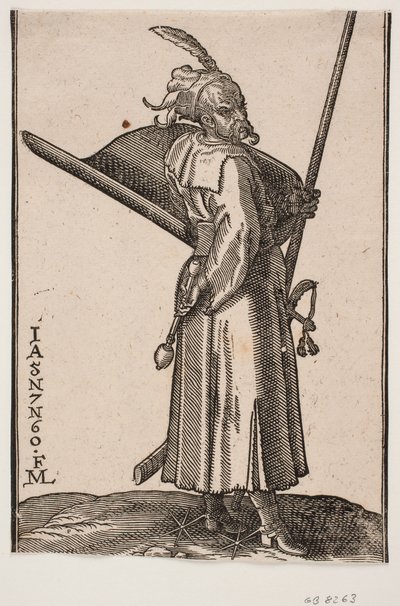 Ayakta duran asker (akıncı), h