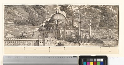 Kuzey Doğudan Görülen Süleymaniye Camii by Melchior Lorck