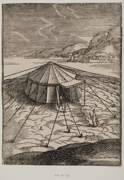 Türk Askeri Çadırı by Melchior Lorck