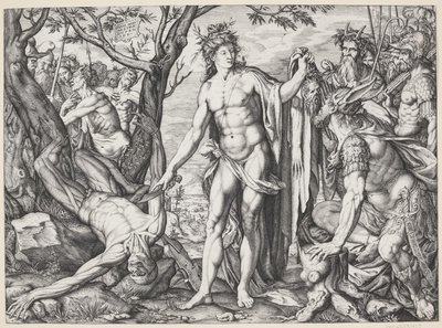 Apollon ve Marsyas by Melchior Meier