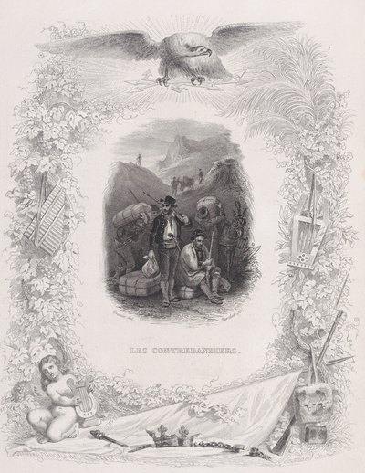 The Songs of Béranger'dan Kaçakçılar, 1829 by Melchior Peronard