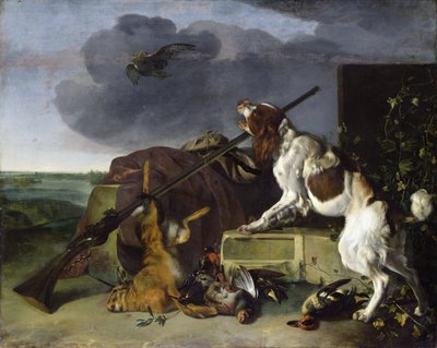 Oyunu savunan köpek, 1658 by Melchior de Hondecoeter