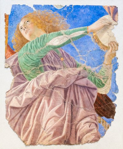 Müzik yapan melekler, yaklaşık 1480 (restore edilmiş fresk) by Melozzo da Forli