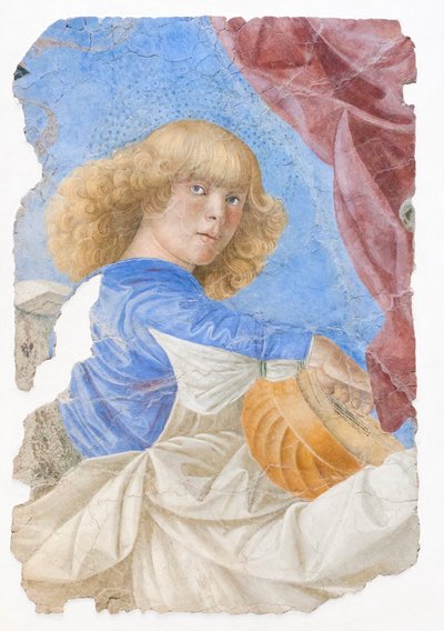 Müzik yapan melekler, 1480 civarı (fresk) by Melozzo da Forli