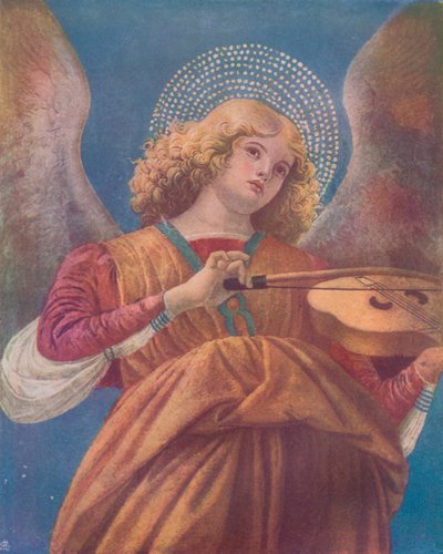 Keman freskli Müzikal Melek, 15. yüzyıl by Melozzo da Forli