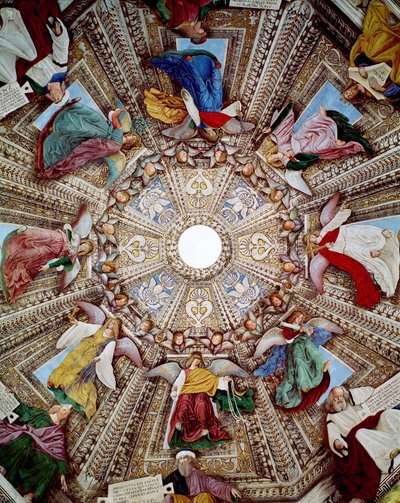Peygamberlerin ve Meleklerin Temsilleri Melozzo da Forli (Melozzo degli Ambrosi) (1438-1494) Aziz Mark (Marco) Kutsal Kubbesi, Santa Casa Kutsal Alanı, Loreto tarafından Fresk by Melozzo da Forli