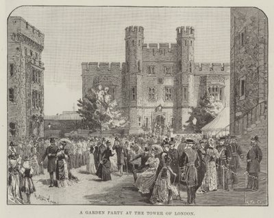 Londra Kulesi'nde Bir Bahçe Partisi by Melton Prior