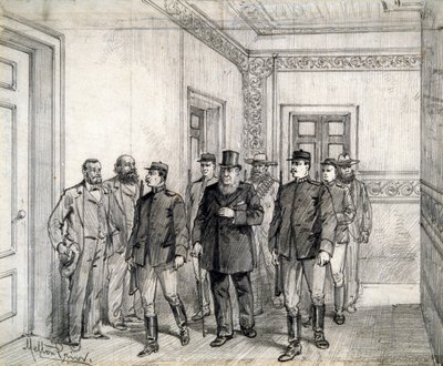 Boer Başkanı Kruger, Pretoria'daki Temsilciler Meclisi'nden ayrılıyor by Melton Prior