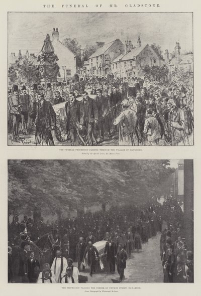 Bay Gladstone'un Cenazesi by Melton Prior