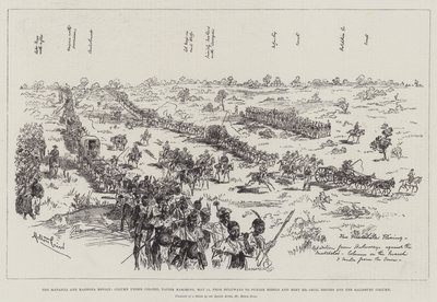 Matabele ve Mashona İsyanı, Albay Napier yönetimindeki Kolon, 11 Mayıs, Asileri cezalandırmak ve Bay Cecil Rhodes ve Salisbury Kolonu ile tanışmak için Bulawayo