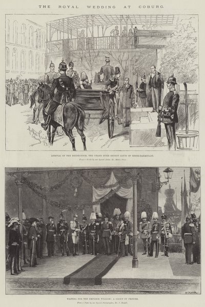 Coburg'daki Kraliyet Düğünü by Melton Prior