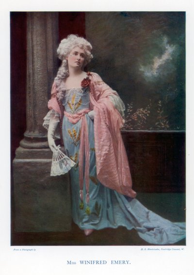 Winifred Emery, İngiliz aktris, 1901. by Mendelssohn