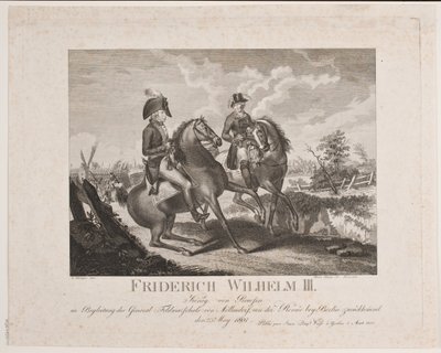 Prusya Kralı II. Frederik Wilhelm ve Mareşal Möllendorf by Meno Haas