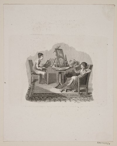 İki kadınla sahne by Meno Haas