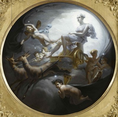 Diana, arabasında, 1821. by Merry Joseph Blondel