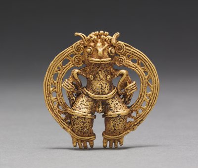 Figür Kolye, c. 1000-1550 (dökme altın) by Mesoamerican Mesoamerican