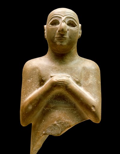 Mezopotamya Sanatı: lugal dalu (orant) heykeli. by Mesopotamian Mesopotamian