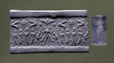 Silindir Mühür, Kuzey Suriye (kuvars) by Mesopotamian Mesopotamian