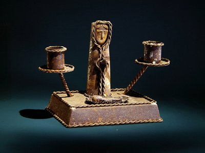 İsa figürlü mumluk (metal) (detay için bkz. 229282) by Mexican School