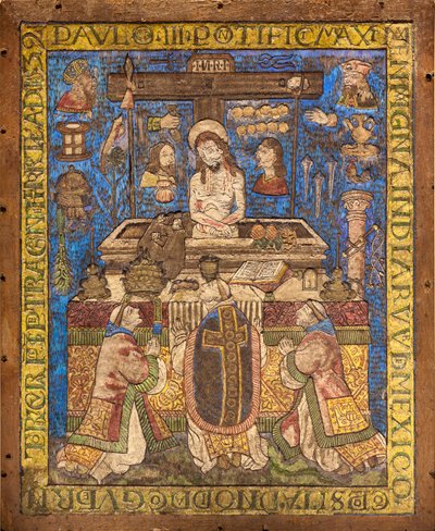 Messe de Saint-Grégoire / Tüy mozaiği, Meksika by Mexican School