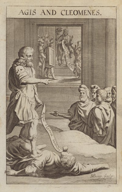 Agis IV ve Cleomenes III, Sparta kralları by Michael Burghers