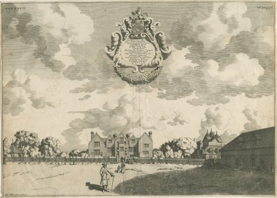 Bentley Hall: bakır levha gravür, nd [1653 - 1686] by Michael Burghers