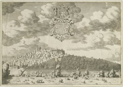 Dudley Castle: bakır levha gravür, nd [1653-1686] (baskı) by Michael Burghers