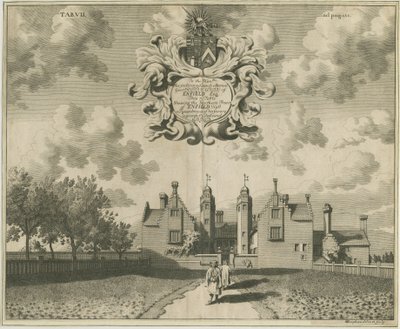 Enville Hall: bakır levha gravürü, nd [1653-1686] by Michael Burghers