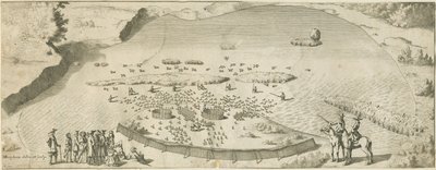 High Offley - Shebben Pool: gravür, nd [1653-1686] (baskı) by Michael Burghers