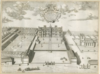Ingestre Hall: bakır levha gravür, nd [1653-1686] by Michael Burghers