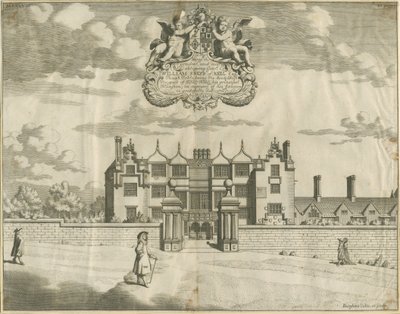 Keele Hall: bakır levha gravürü, nd [1653-1686] by Michael Burghers